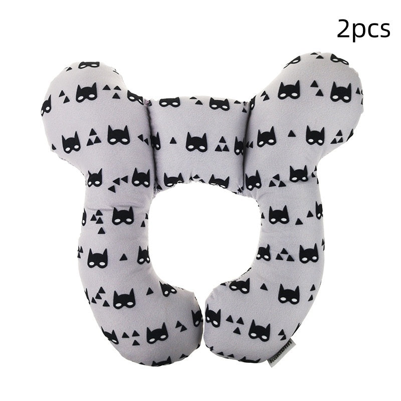 Infant Pillow Baby Bed U-Shaped Safety Seat Neck Guard Fixed Stereotyped Stroller Pillow