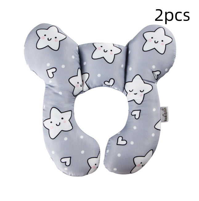 Infant Pillow Baby Bed U-Shaped Safety Seat Neck Guard Fixed Stereotyped Stroller Pillow