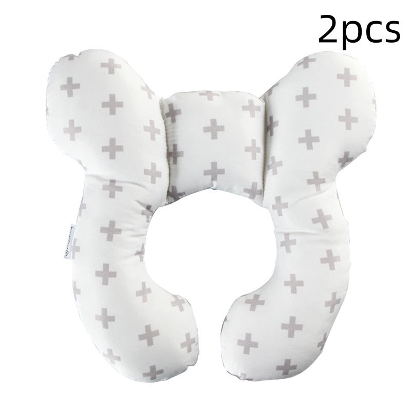 Infant Pillow Baby Bed U-Shaped Safety Seat Neck Guard Fixed Stereotyped Stroller Pillow