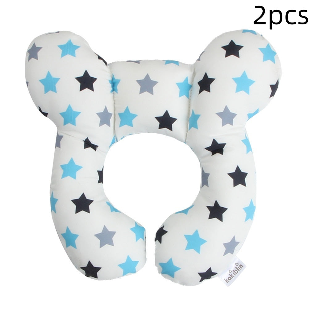 Infant Pillow Baby Bed U-Shaped Safety Seat Neck Guard Fixed Stereotyped Stroller Pillow