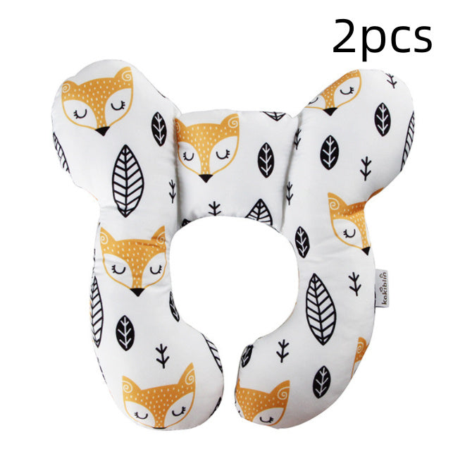 Infant Pillow Baby Bed U-Shaped Safety Seat Neck Guard Fixed Stereotyped Stroller Pillow