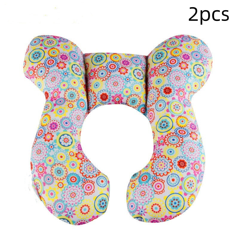 Infant Pillow Baby Bed U-Shaped Safety Seat Neck Guard Fixed Stereotyped Stroller Pillow