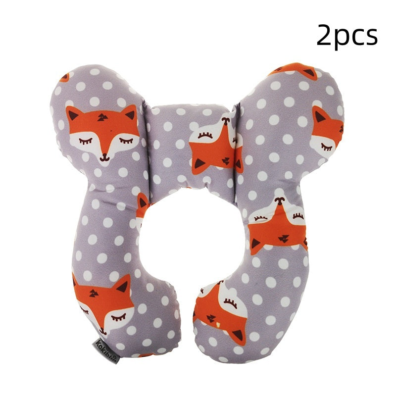 Infant Pillow Baby Bed U-Shaped Safety Seat Neck Guard Fixed Stereotyped Stroller Pillow