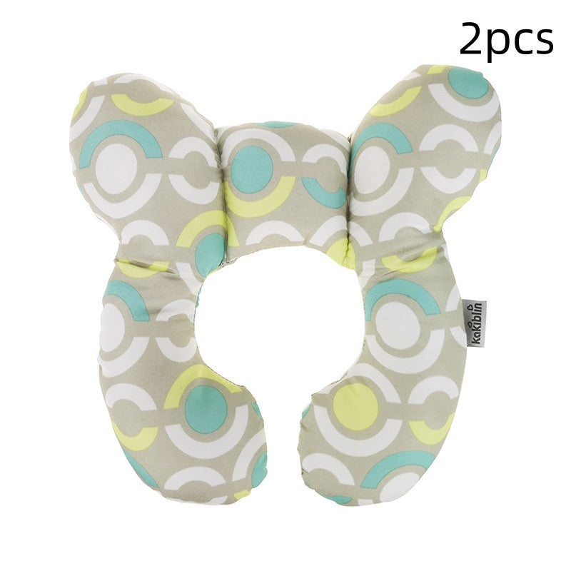 Infant Pillow Baby Bed U-Shaped Safety Seat Neck Guard Fixed Stereotyped Stroller Pillow