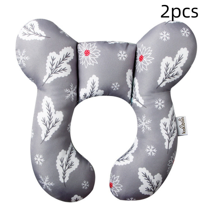 Infant Pillow Baby Bed U-Shaped Safety Seat Neck Guard Fixed Stereotyped Stroller Pillow