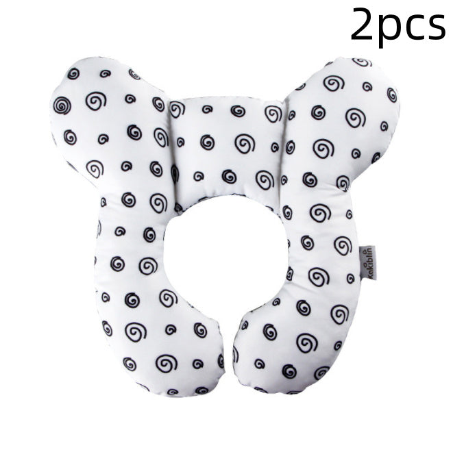 Infant Pillow Baby Bed U-Shaped Safety Seat Neck Guard Fixed Stereotyped Stroller Pillow